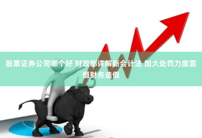 股票证券公司哪个好 财政部详解新会计法 加大处罚力度震慑财务造假