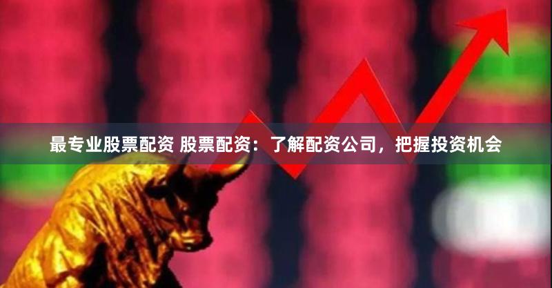 最专业股票配资 股票配资：了解配资公司，把握投资机会